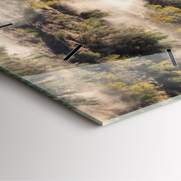 Kwadratowy zegar Stado rozpędzonych koni