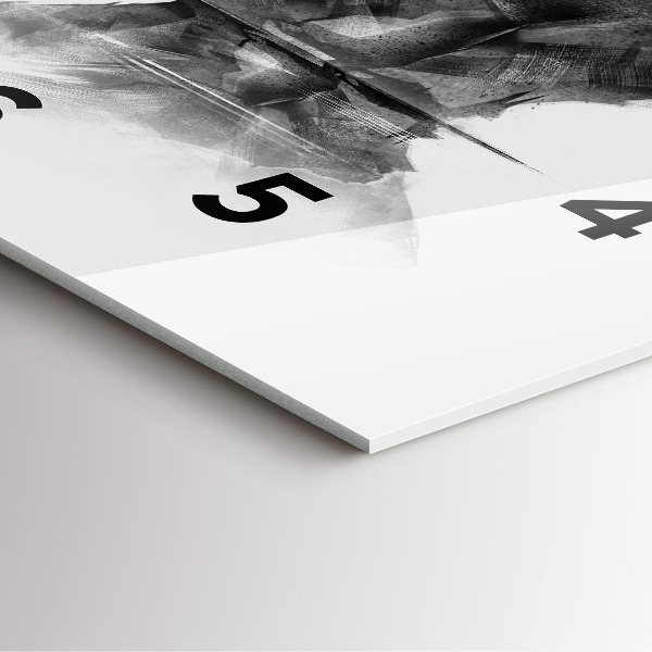 Kwadratowy zegar Rysunkowy niedźwiedź