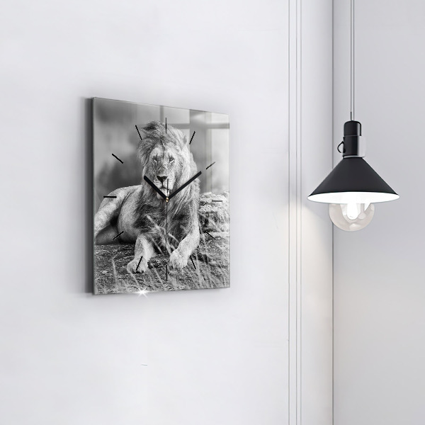 Kwadratowy zegar Abstrakcja - Lew