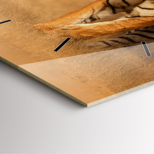 Kwadratowy zegar Polowanie Tygrys