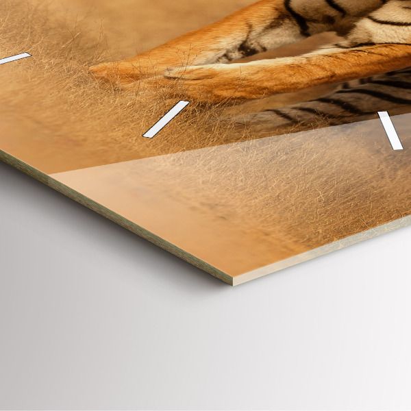 Kwadratowy zegar Polowanie Tygrys