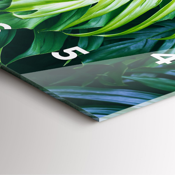 Kwadratowy zegar Tropikalna Strona Natury