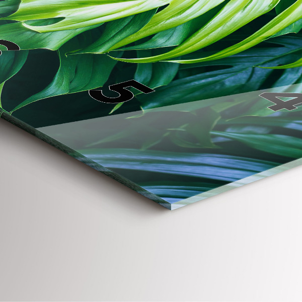 Kwadratowy zegar Tropikalna Strona Natury