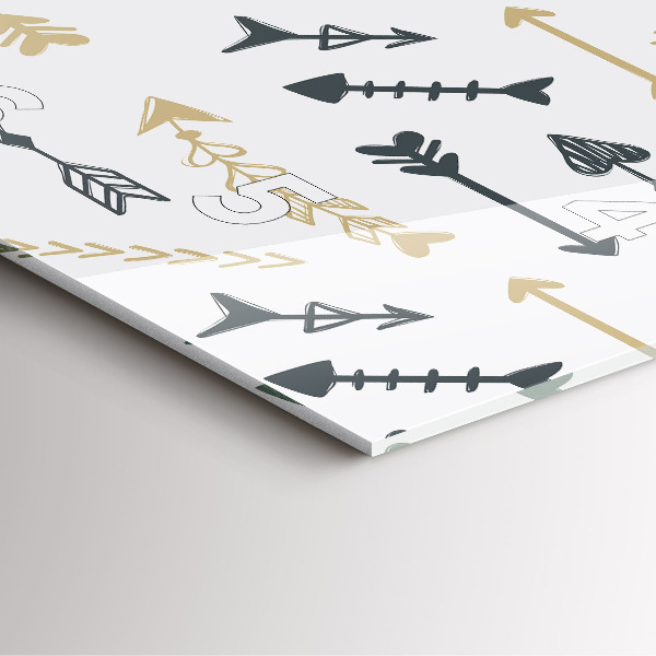 Kwadratowy zegar Geometryczny wzór hipsterski