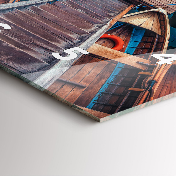 Kwadratowy zegar Pomost i Jezioro