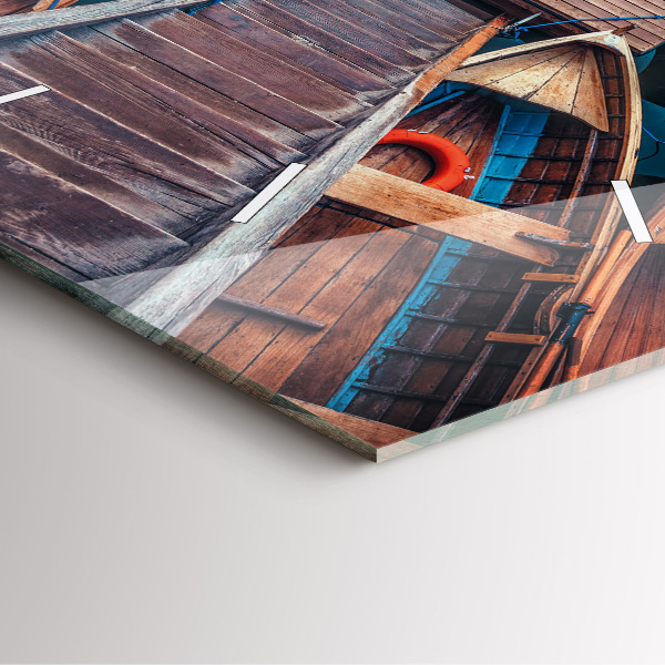 Kwadratowy zegar Pomost i Jezioro