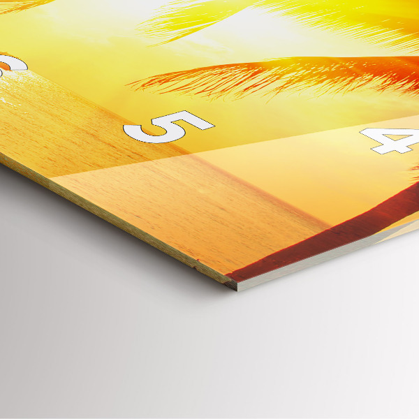 Kwadratowy zegar Wakacje Odpoczynek Lato