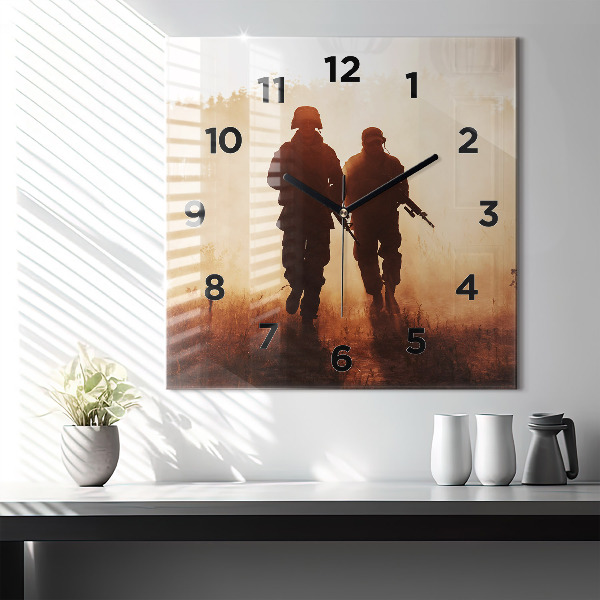 Kwadratowy zegar Marines Stanów Zjednoczonych