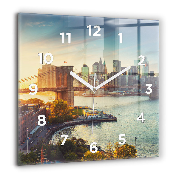 Kwadratowy zegar Nowy Jork Manhattan
