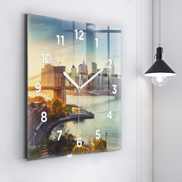 Kwadratowy zegar Nowy Jork Manhattan