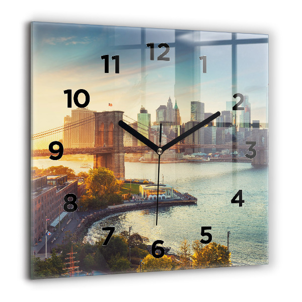 Kwadratowy zegar Nowy Jork Manhattan