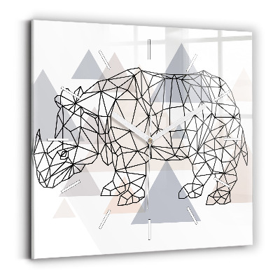 Kwadratowy zegar Geometryczny Wzór