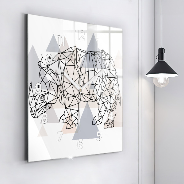 Kwadratowy zegar Geometryczny Wzór