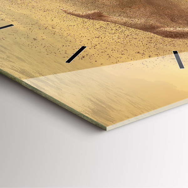 Kwadratowy zegar Kobieta w figurze