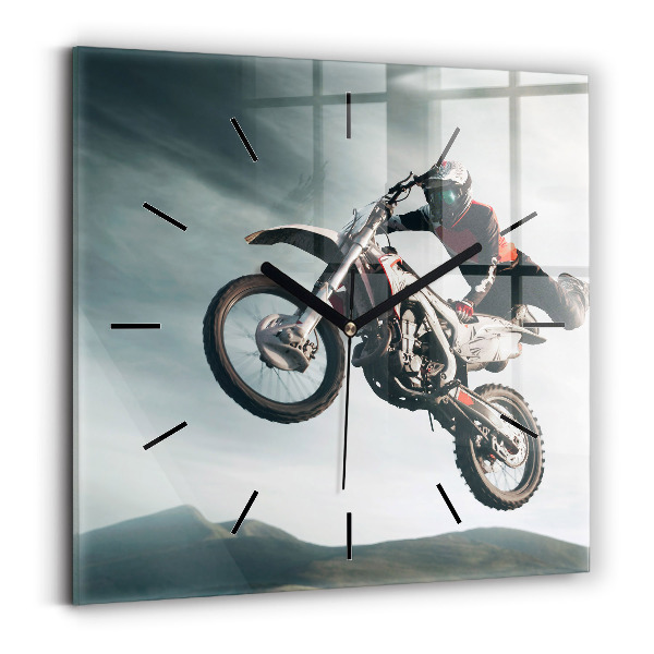 Kwadratowy zegar Motorowy Styl Adrenalina