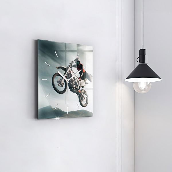 Kwadratowy zegar Motorowy Styl Adrenalina