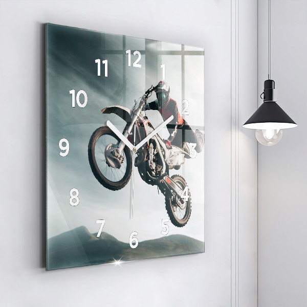 Kwadratowy zegar Motorowy Styl Adrenalina