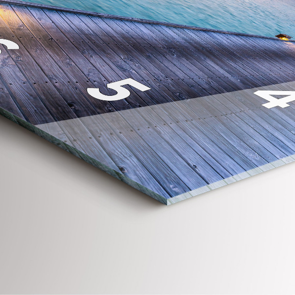 Kwadratowy zegar Zachód słońca Malediwy