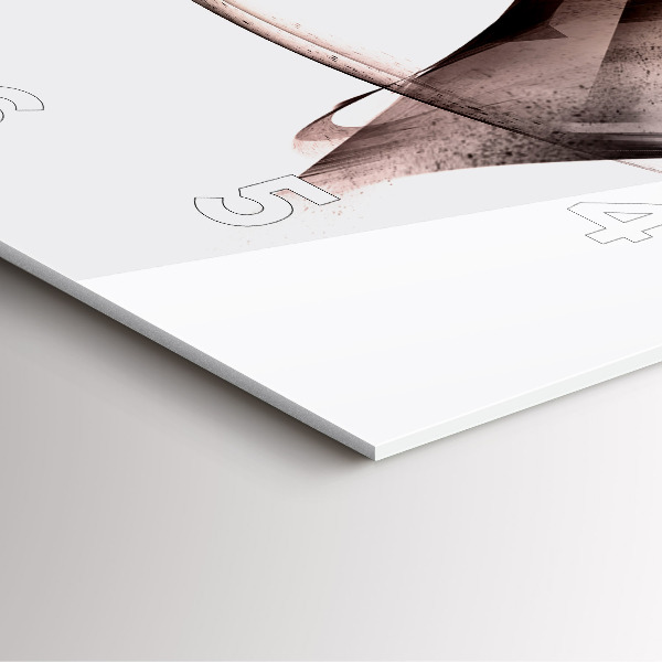 Kwadratowy zegar Malowany profil konia