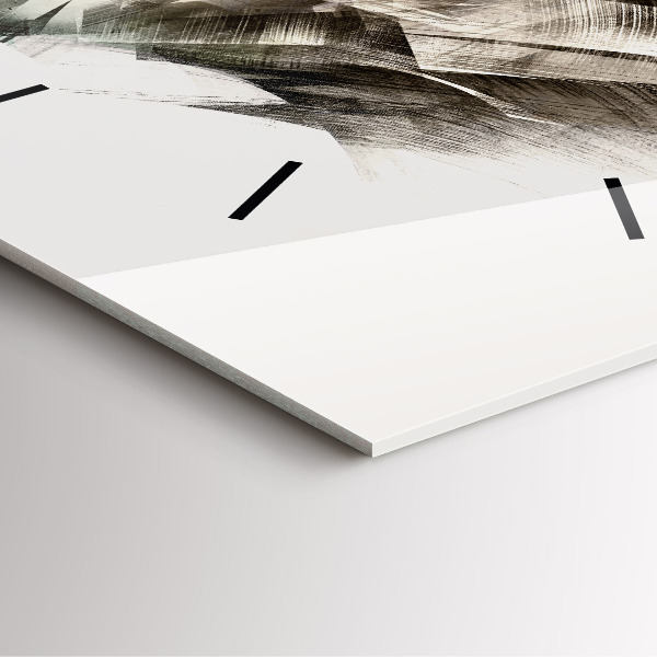 Kwadratowy zegar malowany portret tygrysa