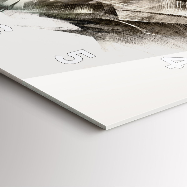 Kwadratowy zegar malowany portret tygrysa