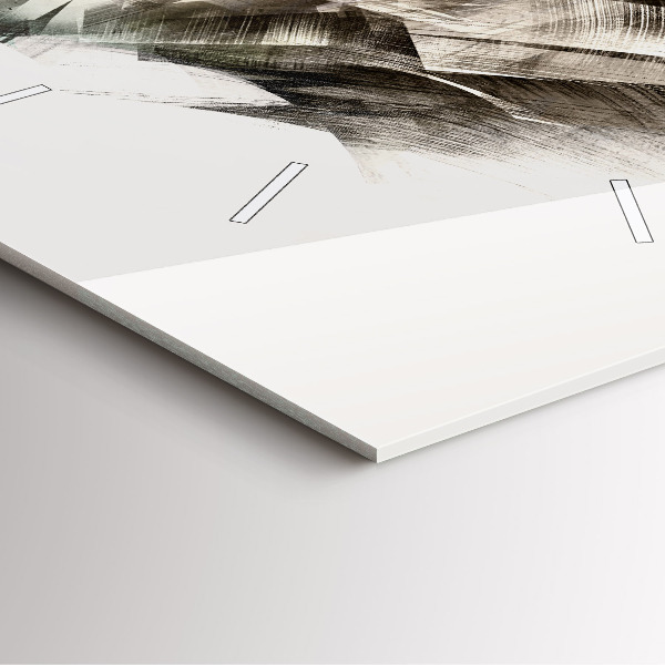 Kwadratowy zegar malowany portret tygrysa