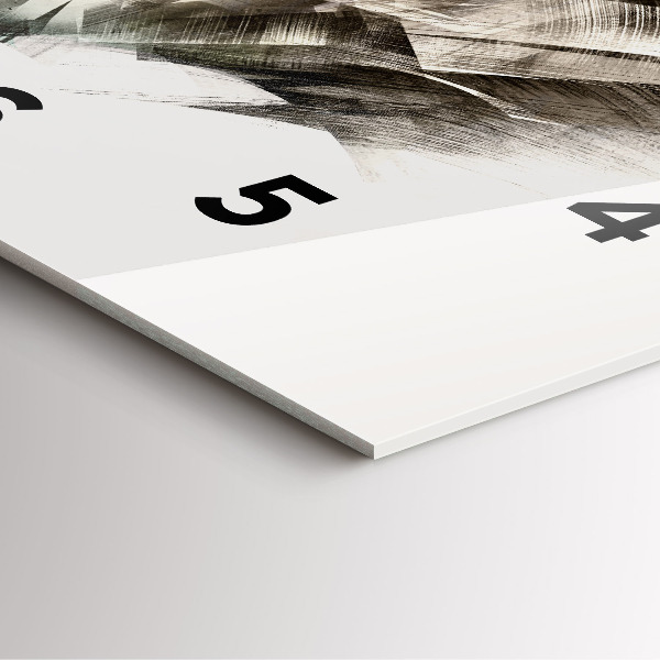 Kwadratowy zegar malowany portret tygrysa