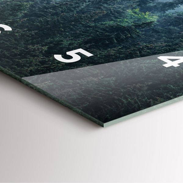 Zegar na ścianę kwadratowy Mglisty górski Krajobraz