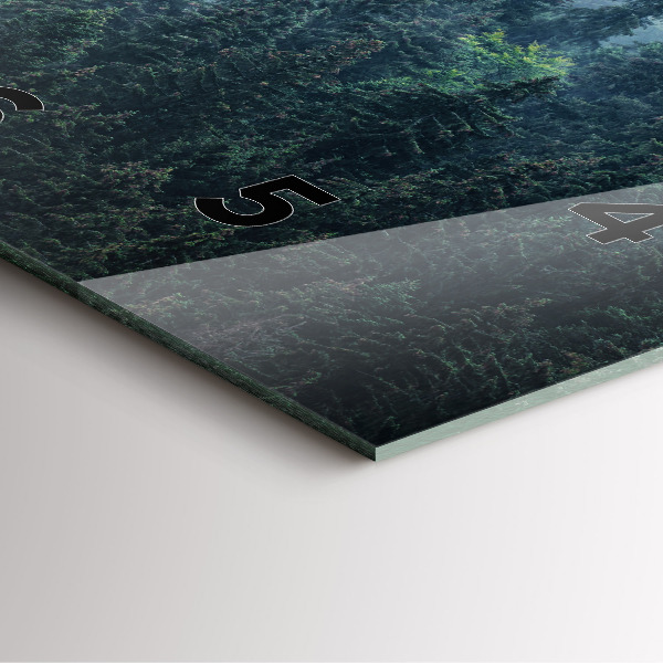 Zegar na ścianę kwadratowy Mglisty górski Krajobraz