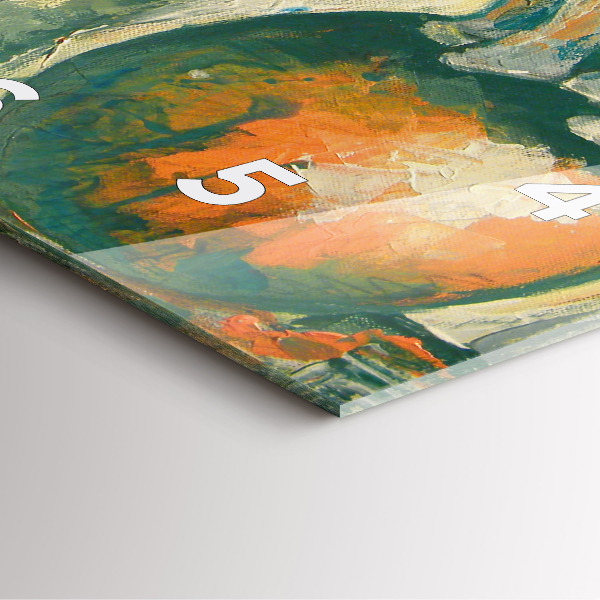 Kwadratowy zegar Malowana postura słonia