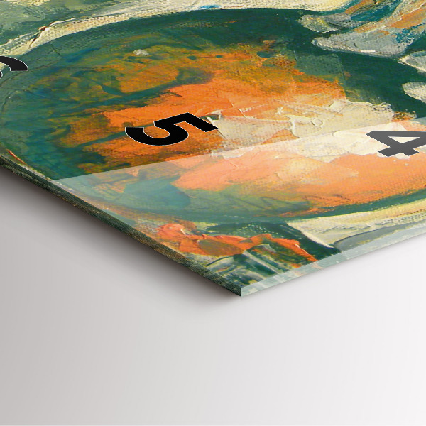 Kwadratowy zegar Malowana postura słonia