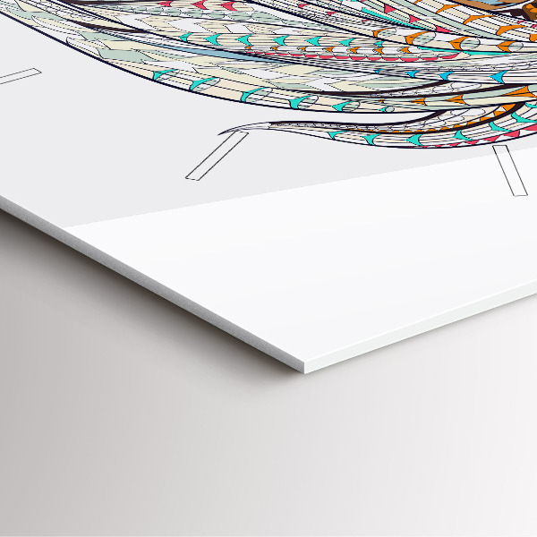 Zegar na ścianę kwadratowy Ilustracja konia