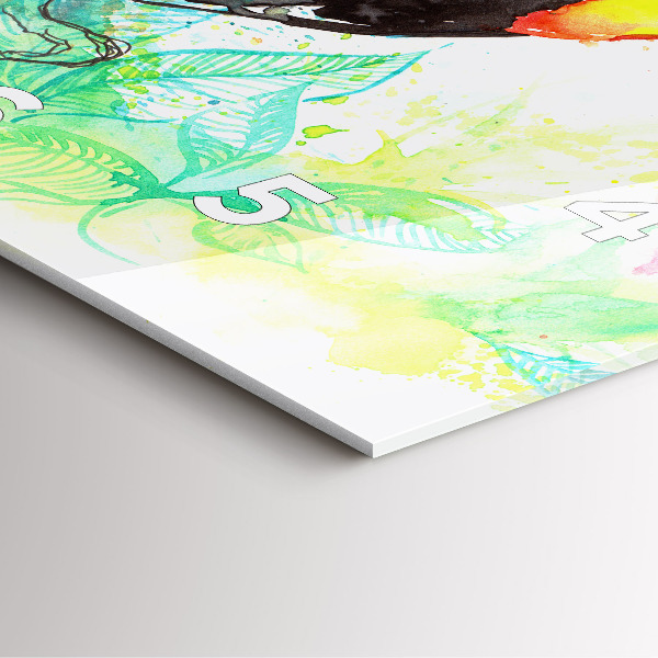 Kwadratowy zegar Tukan w trawie