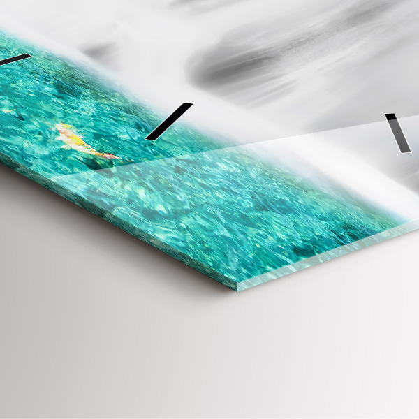 Kwadratowy zegar Wodospad w Tajlandii