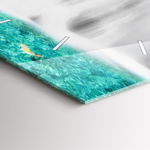 Kwadratowy zegar Wodospad w Tajlandii