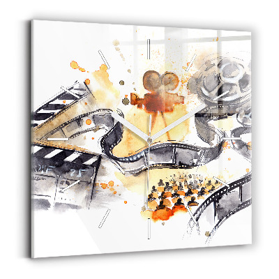 Kwadratowy zegar Kinematografia kamera