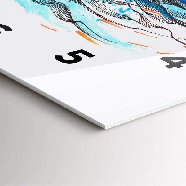 Kwadratowy zegar Ilustracja słuchawki