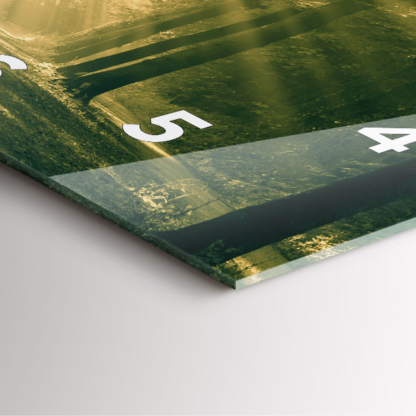 Kwadratowy zegar Promienie słoneczne Las