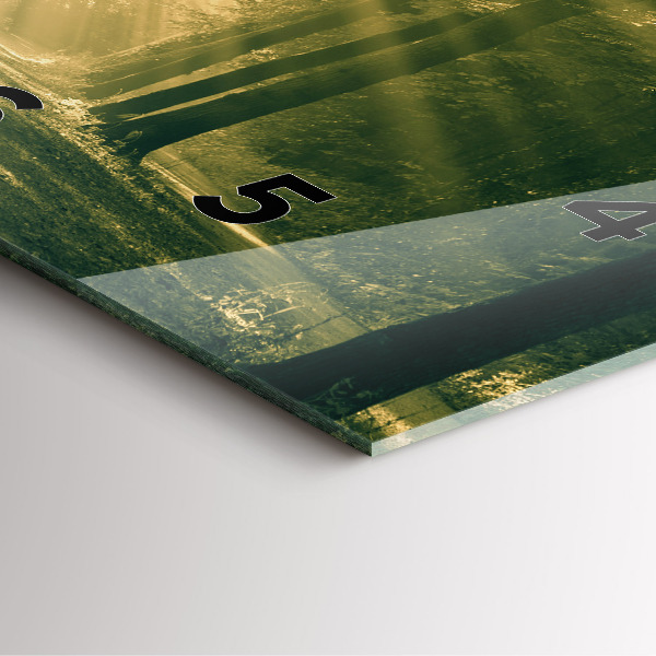 Kwadratowy zegar Promienie słoneczne Las