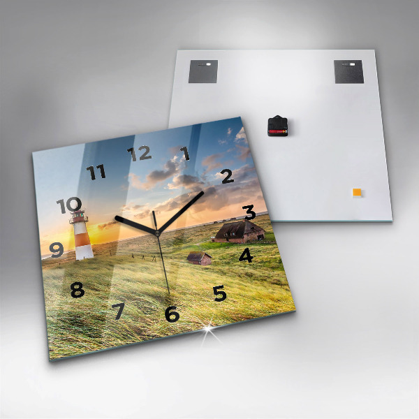 Kwadratowy zegar Latarnia morska
