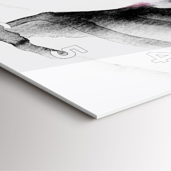 Kwadratowy zegar Portret kobiety