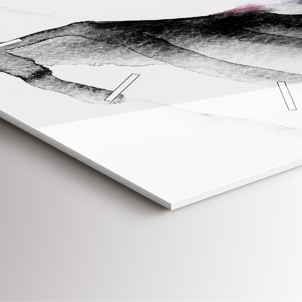 Kwadratowy zegar Portret kobiety