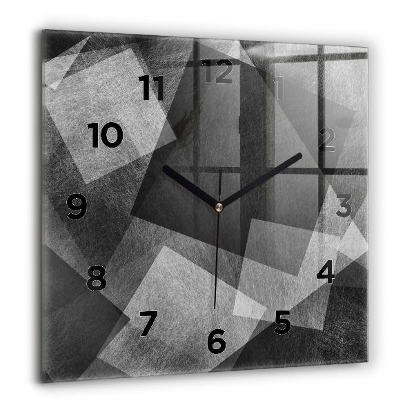 Zegar ścienny kwadratowy Abstrakcja geometryczna