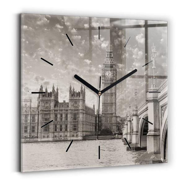 Kwadratowy zegar Londyn Anglia Big Ben