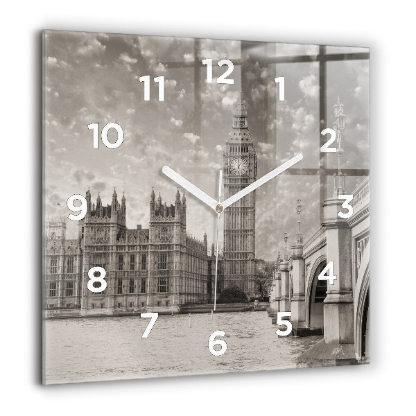 Kwadratowy zegar Londyn Anglia Big Ben