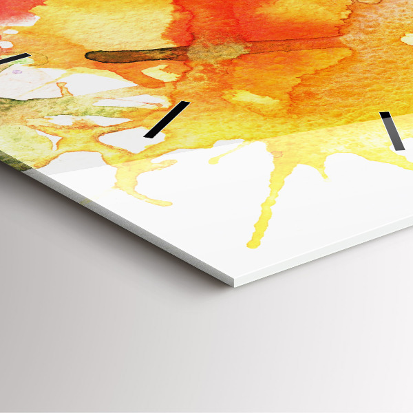 Kwadratowy zegar Kolorowy portret kobiety