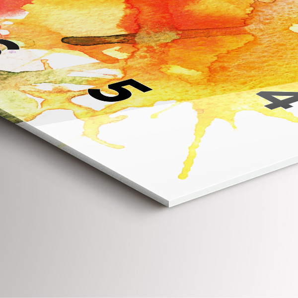 Kwadratowy zegar Kolorowy portret kobiety