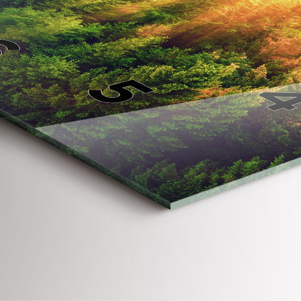 Zegar na ścianę kwadratowy Zachód słońca nad wzgórzami