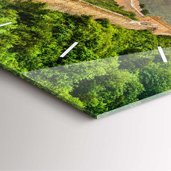 Zegar na ścianę kwadratowy Wielki Mur Chiński