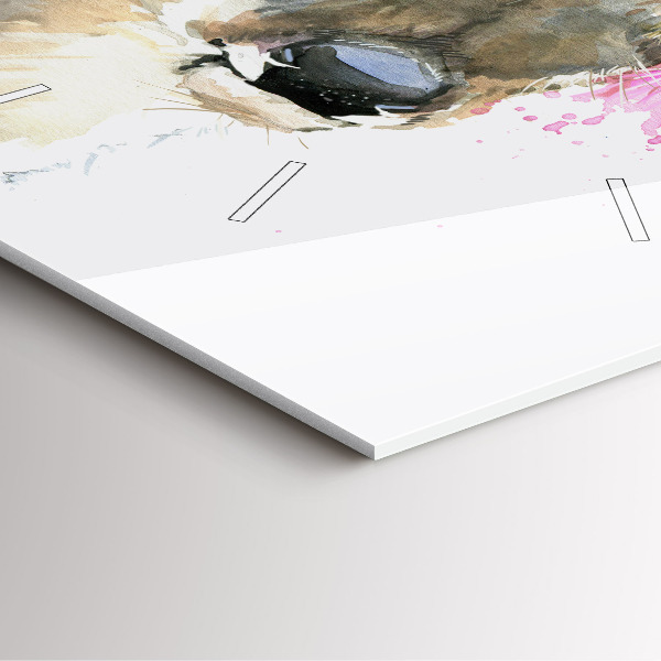 Zegar na ścianę kwadratowy Jeleń leśny